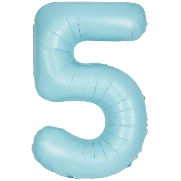 Folyo Balon Retro Mavi 5 16 İnç 36 Cm